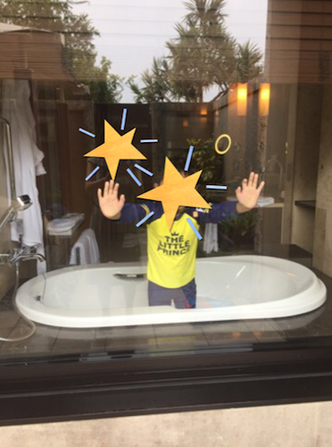 リッツ沖縄 カバナルーム バスタブ